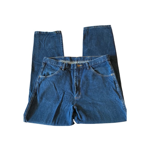 Rustler Straight Leg 100% Cotton Men’s Jeans 36x32 - Picture 2 of 3